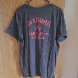 Vintage Jack Daniels Tennessee Fire Gray T-Shirt